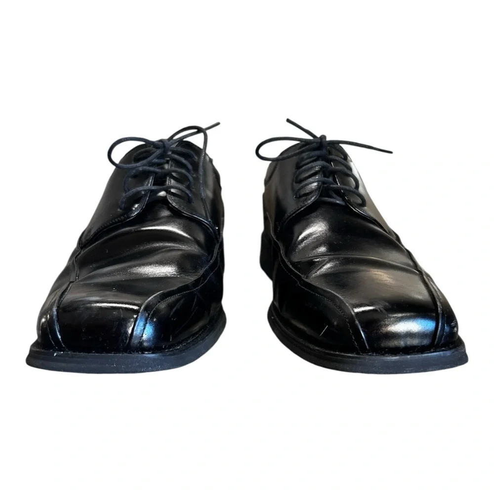 Florsheim Comfortech Black Leather Square Toe Oxford Shoes – Men’s Size 9.5D